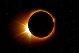 Fototapeta Kosmos - Solar Eclipse 