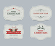 © Felizlalala - Christmas label and christmas banner tag set. Colorful badges holiday sale. illustration vector design.