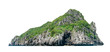 Leinwandbild Motiv beautiful Island isolated on white background