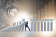 Businessman in risk management concept