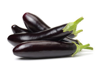 eggplant isolated on white background 