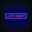 © bohlam - Late Night Neon Signs Style Text Vector