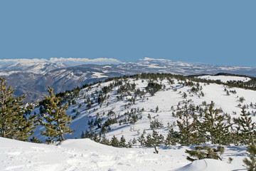 Sticker - panorama en montagne