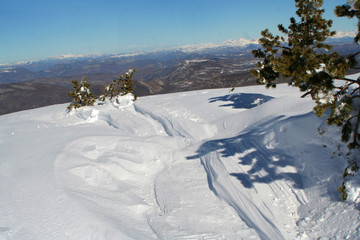 Sticker - panorama en montagne