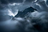 Fototapeta Kuchnia - Tatras high mountain pass in gramatic atmosfere.