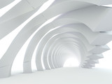 Fototapeta Przestrzenne - Abstract modern architecture background. 3D