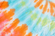 colorful of tie dye fabric pattern background