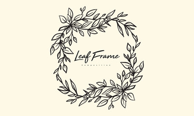 dry leaf composition arrangement for wedding invitation design, plants and flowers for elegant lette