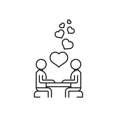 Wall Mural - customer review - minimal line web icon. simple vector illustration. concept for infographic, website or app.