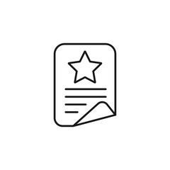Wall Mural - customer review - minimal line web icon. simple vector illustration. concept for infographic, websit