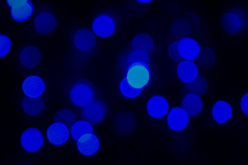 Wall Mural - Abstract Blurry Background Bokeh. Blue glitter vintage lights. Defocused, soft focus.