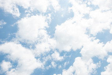 Blue sky with natural white clouds landscape- Image