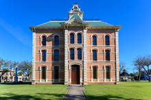 Historic Wharton County Courthouse Built In 1889 And Town Square In Wharton City In Wharton County In Southeastern Texas, United States