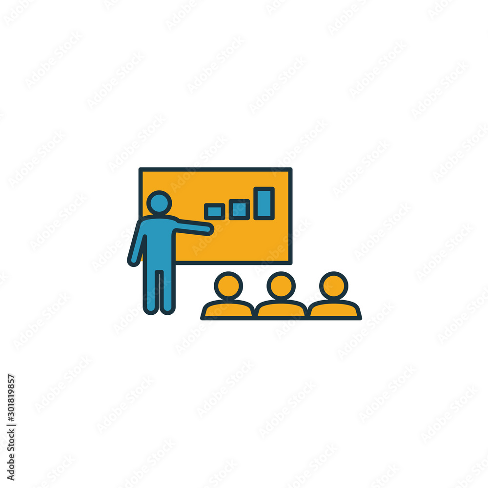 Coaching icon. Simple element from soft skills icons collection ...