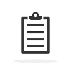 Wall Mural - vector checklist icon isolated.