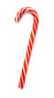 Close up of christmas candy cane isolated