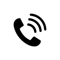 phone icon isolated on white background. telephone symbol. vector illustration eps 10