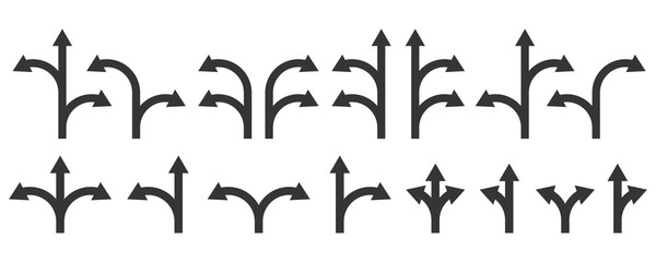 Wall Mural - arrows set- vector.