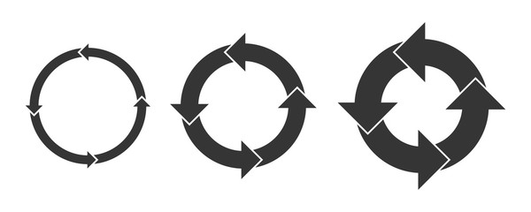Wall Mural - circle arrows - vector.