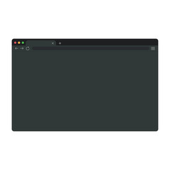 Wall Mural - flat template with window computer. browser element.
