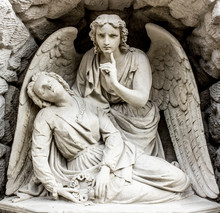 An Image Of The Angel Of Death. Silence And Calm