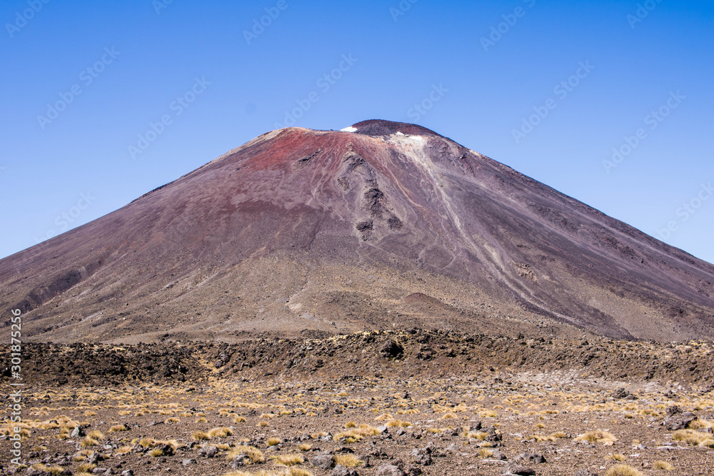 Volcanic Hiking around Mount Doom in New Zealand Stock Photo | Adobe Stock