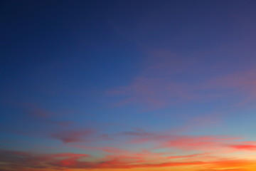 Wall Mural - beautiful twilight sky background