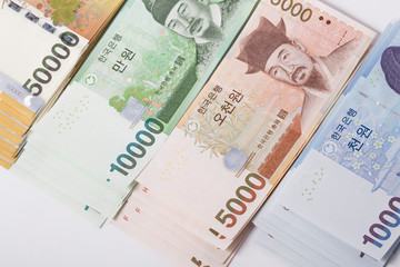 Korean banknote-the Korean Republic Won is the currency of South Korea.