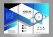 © starmax9 - Vector empty tri-fold brochure print template design, tri-fold bright booklet or flyer