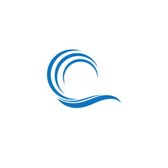  Water Wave symbol and icon Logo Template vector