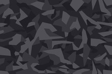 Geometric Camouflage Seamless Pattern. Abstract Modern Camo, Black  Modern Military Texture Background. Vector Illustration.
