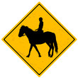 Horse rider sign