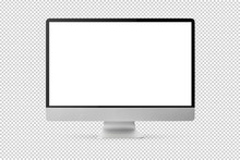 New Model Of Computer Display Isolated On Transparent Background