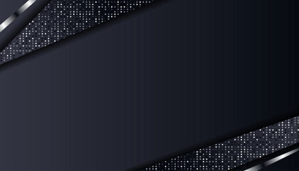 Wall Mural - Abstract Dark Metallic Silver Frame Layout Design Background Template suitable for Web Banner, Posters, Flyer, Cover, Brochure