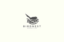 Amazing Bird And Nest Logo Design 