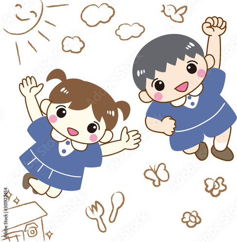 男の子 女の子 子ども ジャンプ 落書き 背景 元気 幼稚園児 保育園児 制服 Stock Vector Adobe Stock 男の子 女の子 子ども ジャンプ 落書き 背景 元気 幼稚園児 保育園児 制服 Stock Vector Adobe Stock
