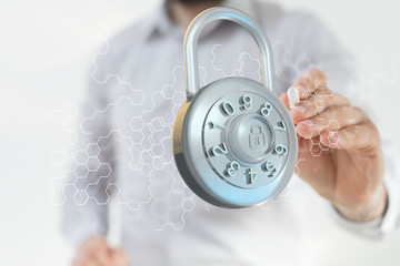 security data code digital in hand