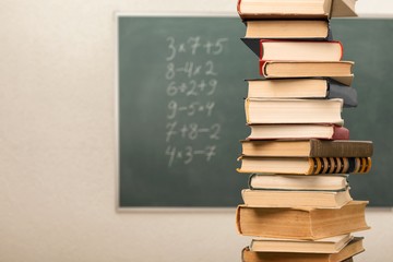 Wall Mural - Collection of old books  on background