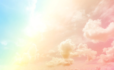 Wall Mural - soft cloud sky subtle background pastel gradient color for sky cloud nature abstract background .