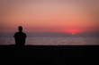 © Ирина Фроликова - silhouette of man at sunset