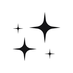 Wall Mural - shine icon, clean star icon