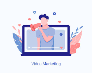 Video marketing concept.