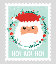 Santa Claus Postage Stamp