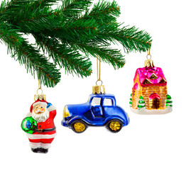 Poster - Christmas tree and toys