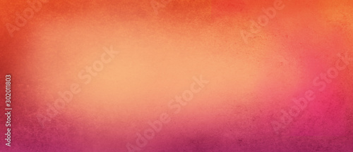 colorful orange background with pink texture on borders in bright sunset colo...