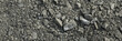 Dark gray gravel stones for the underground in road construction