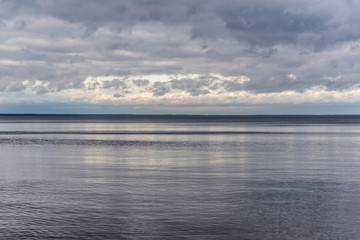 Wall Mural - Baltic Sea Beach in November on a Cloudy Day