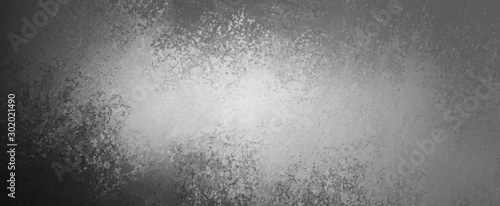 Cuadros en Lienzo black background texture grunge with silver white center in abstract textured me