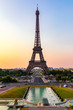 © daliu - Eiffel tower in summer, Paris, France. Scenic panorama of the Eiffel tower under the blue sky. View of the Eiffel Tower in Paris, France in a beautiful summer day. Paris, France.