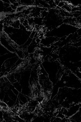 Wall Mural - Black marble texture with natural pattern high resolution for wallpaper. background or design art work